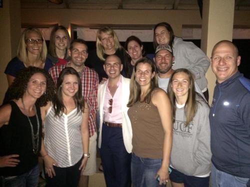 Team Run Fierce hanging with Mr. Pitbull -- Pic provided by Melissa This Hufford