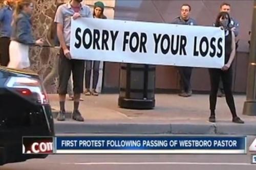 Westboro reverse protesting!